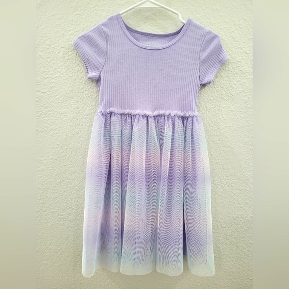 Wonder Nation Lavender and Pastel Kids Dress Girls Medium 7/8 - Picture 1 of 5